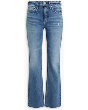 Rag & Bone Peyton Mid-Rise Bootcut Jeans - Blue