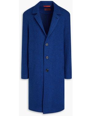 Missoni Herringbone Wool Coat - Blue