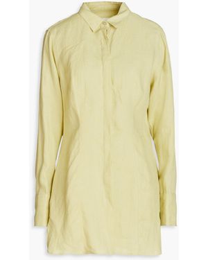 Bondi Born Corfu Linen Shirt - Yellow