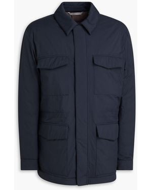 Canali Shell Field Jacket - Blue