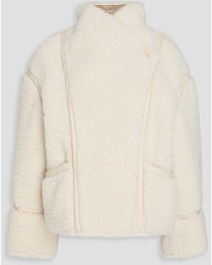 Maje Teddy Fleece Jacket - Natural