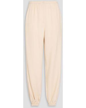 JOSEPH Taio Twill Tapered Trousers - Natural