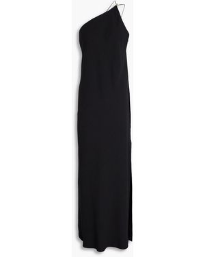 Vince One-Shoulder Crepe Maxi Dress - Black