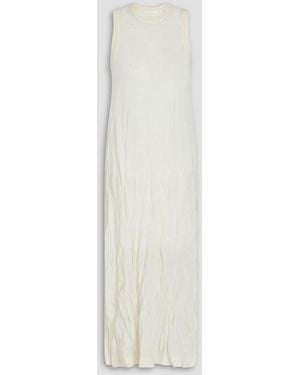 Helmut Lang Merino Wool-blend Maxi Dress - White