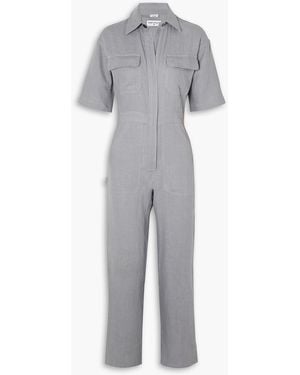 Rivet Utility Dynamo Linen Jumpsuit - Gray