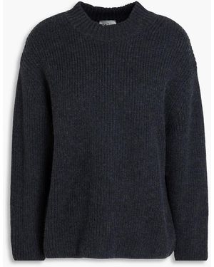 LeKasha Ribbed Cashmere Turtleneck Jumper - Blue