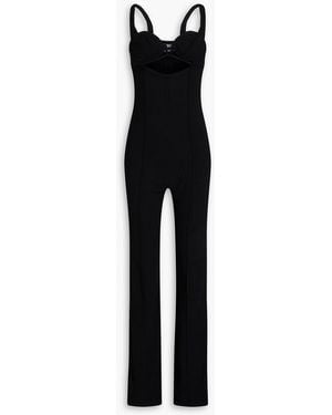 Jacquemus Cutout Wool-Blend Crepe Jumpsuit - Black