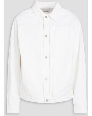 LE17SEPTEMBRE Pintucked Denim Jacket - White