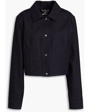 Vince Cropped Denim Jacket - Blue