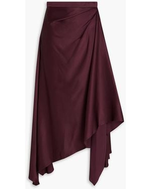 Erdem Asymmetric Cady Maxi Skirt - Purple