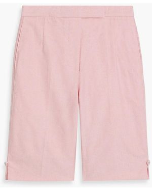 Thom Browne Cotton Oxford Shorts - Pink