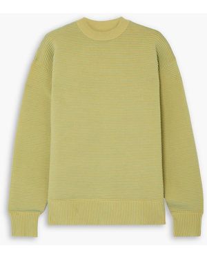 Nagnata Sonny Ribbed Cotton Jumper - Green