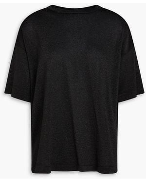 Missoni Metallic Knitted Top - Black