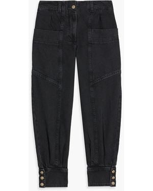 FARM Rio High-Rise Tapered Jeans - Blue