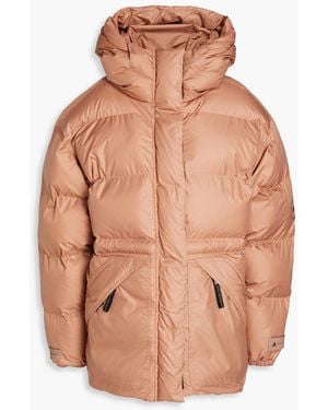 adidas By Stella McCartney Quilted Printed Shell Hooded Jacket - Pink