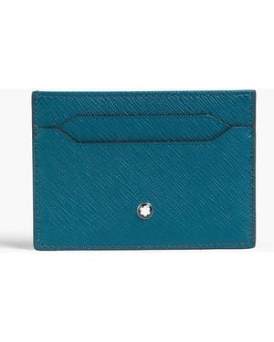 Montblanc Sartorial Textured-Leather Cardholder - Blue