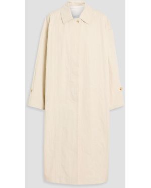 LE17SEPTEMBRE Crinkled Cotton-Blend Twill Coat - Natural