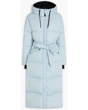 Herno Daunenjacke aus gestepptem shell mit kapuze - Blau