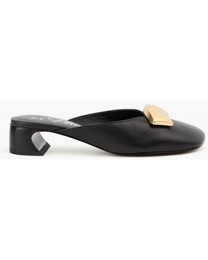 3.1 Phillip Lim Id Embellished Leather Mules - Black
