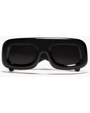 Acne Studios Rectangle-Frame Acetate Sunglasses - Black