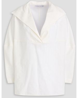 Palmer//Harding Gratitude Lyocell And Linen-blend Twill Blouse - White