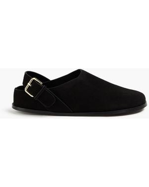 A.Emery Louis Suede Clogs - Black