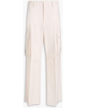 Victoria Beckham Twill Cargo Trousers - White
