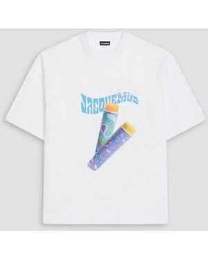 Jacquemus Paisley Printed Cotton-jersey T-shirt - Blue