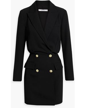 10 Crosby Derek Lam Chiara Button-detailed Twill Mini Dress - Black