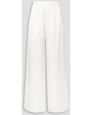 Vanessa Cocchiaro Coco Satin Wide-leg Pants - White
