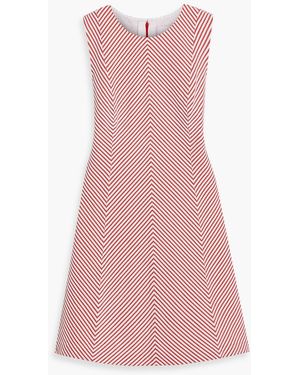 Carolina Herrera Embroidered Cotton Mini Dress - Pink