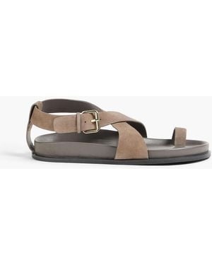 A.Emery Dula Suede Sandals - Natural