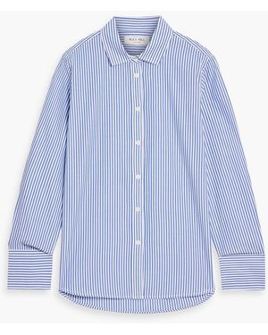 Alex Mill Val Striped Cotton-Poplin Shirt - Blue