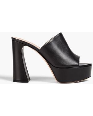 Gianvito Rossi Plateau-mules "holly" aus leder - Schwarz
