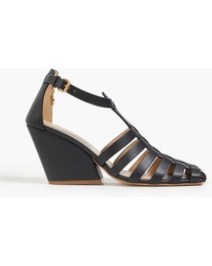 Stella McCartney Cowboy sandalen aus kunstleder - Schwarz