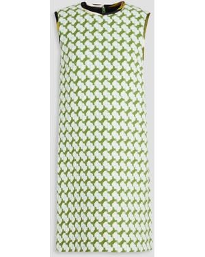 Emilio Pucci Wool-blend Bouclé-tweed Mini Dress - Green