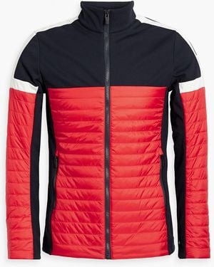 Fusalp Estaris Quilted Shell And Jersey Jacket - Red