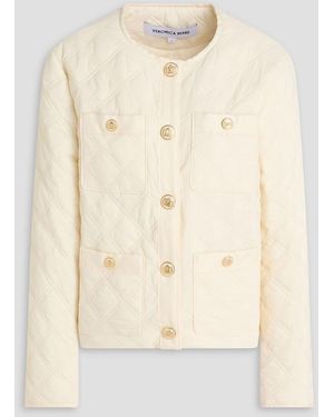 Veronica Beard Shalia Quilted Shell Jacket - Natural