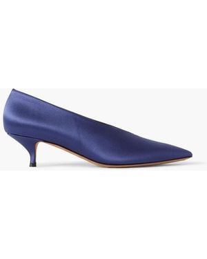 Emme Parsons Veneto Satin Court Shoes - Blue