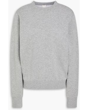 TOTEME Sweatshirt aus meliertem french terry - Grau