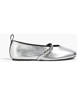 Rag & Bone Mary-jane-ballerinas "spire" aus -leder mit ösenverzierung - Weiß