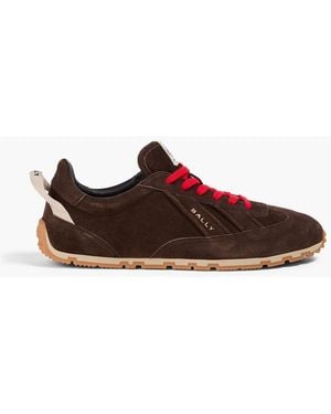 Bally Quest Suede Trainers - Brown
