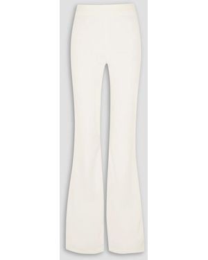 Brandon Maxwell Schlaghose aus crêpe - Weiß
