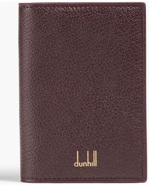 dunhill Textured-Leather Cardholder - Purple