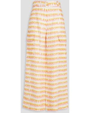 Zimmermann Printed Linen Wide-leg Pants - Natural