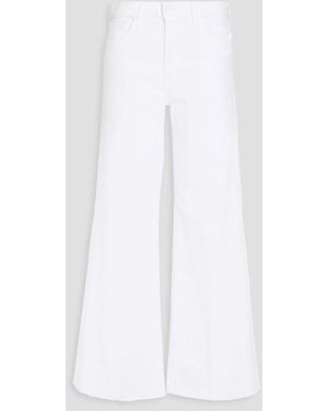 Mother The Tomcat High-Rise Wide-Leg Jeans - White