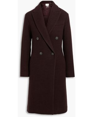 Vince Double-Breasted Wool-Blend Coat - Brown