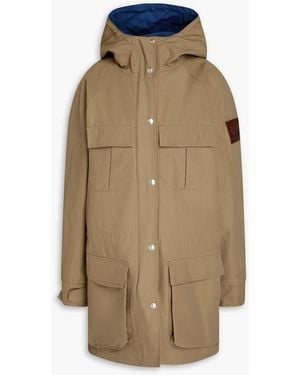 Tory Burch Cotton-Blend Faille Parka - Natural