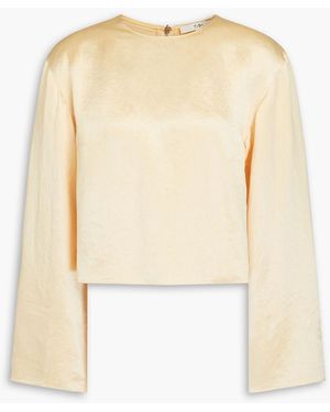 Tibi Satin-twill Top - White