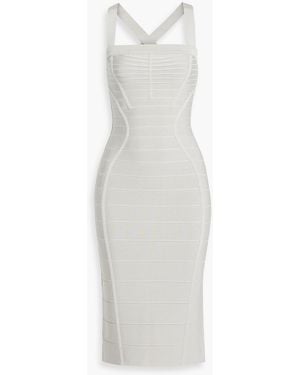 Hervé Léger Bandage Dress - White